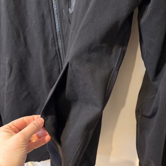 Lululemon‎ Men's Full Zip Athleisure Jacket Black Chevron Athleisure Stretch M/L - Picture 5 of 6